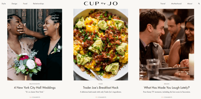 Postagens do blog Cup of Jo