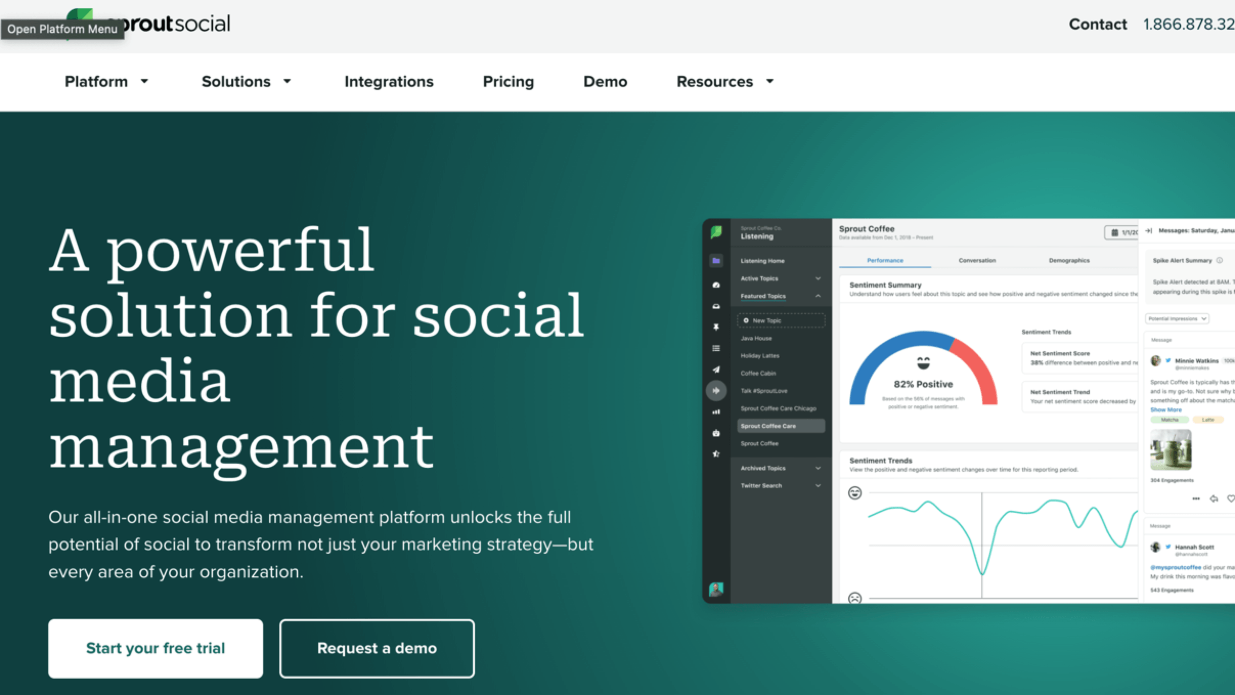 SproutSocial screenshot