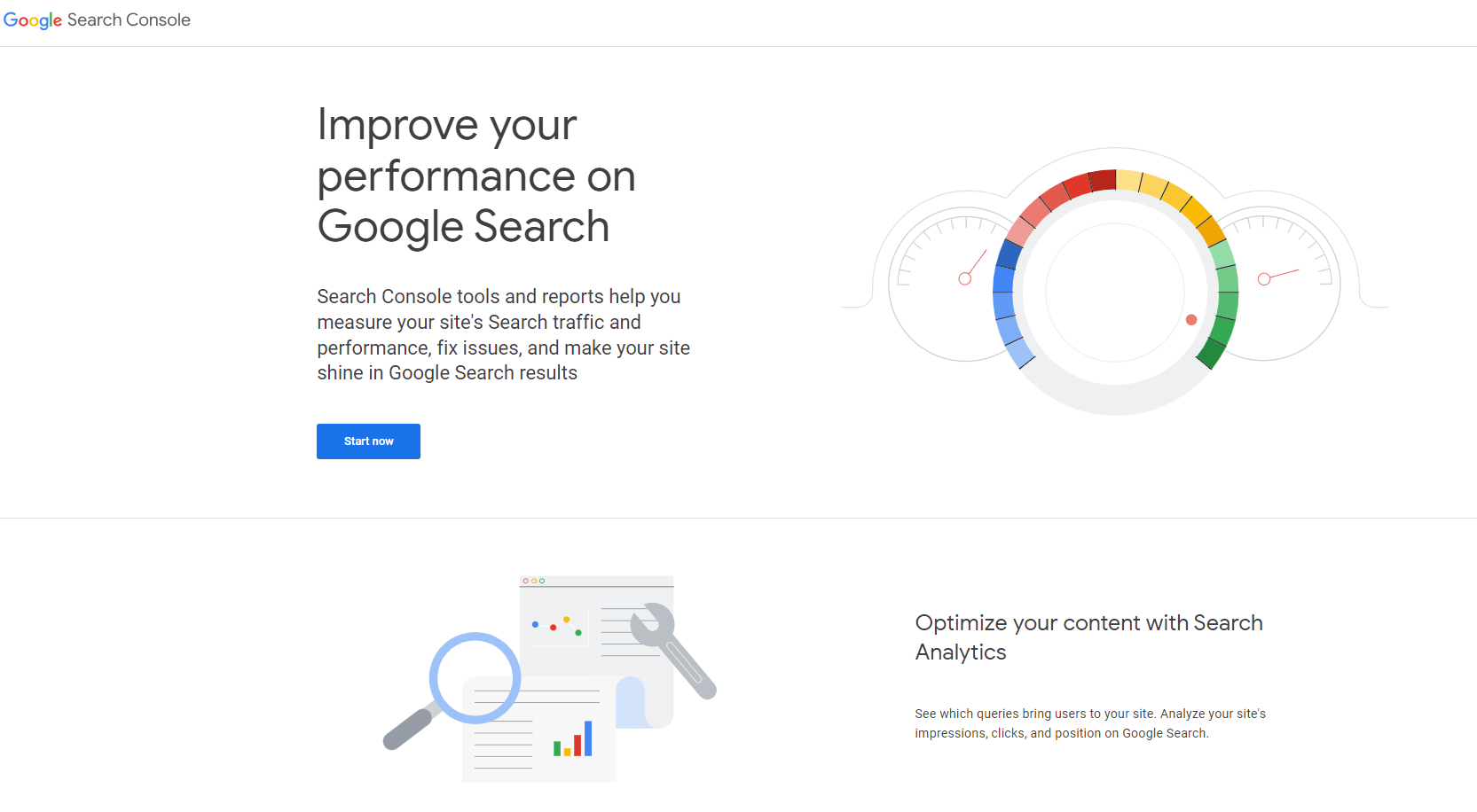 Console de pesquisa do Google