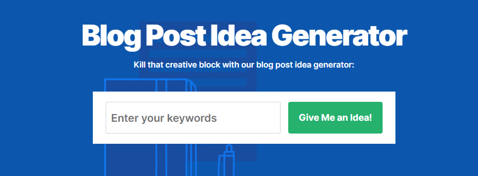 Blog post idea generator