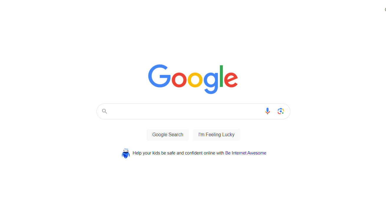 Google homepage