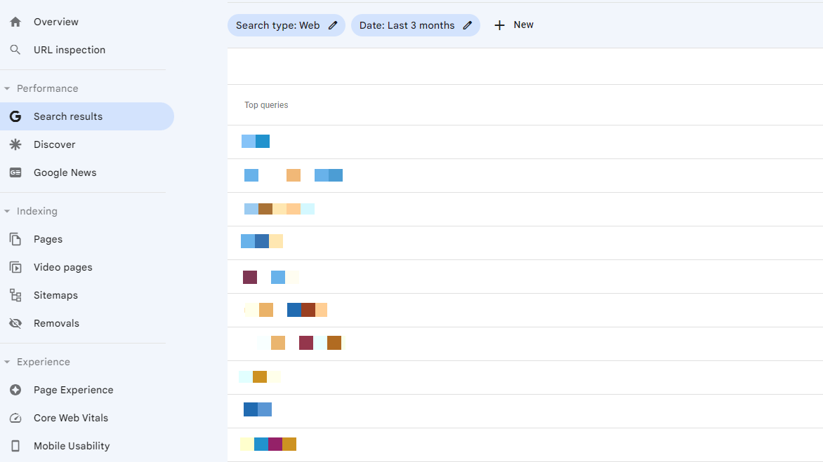 Bericht über die Suchergebnisse in der Google Search Console