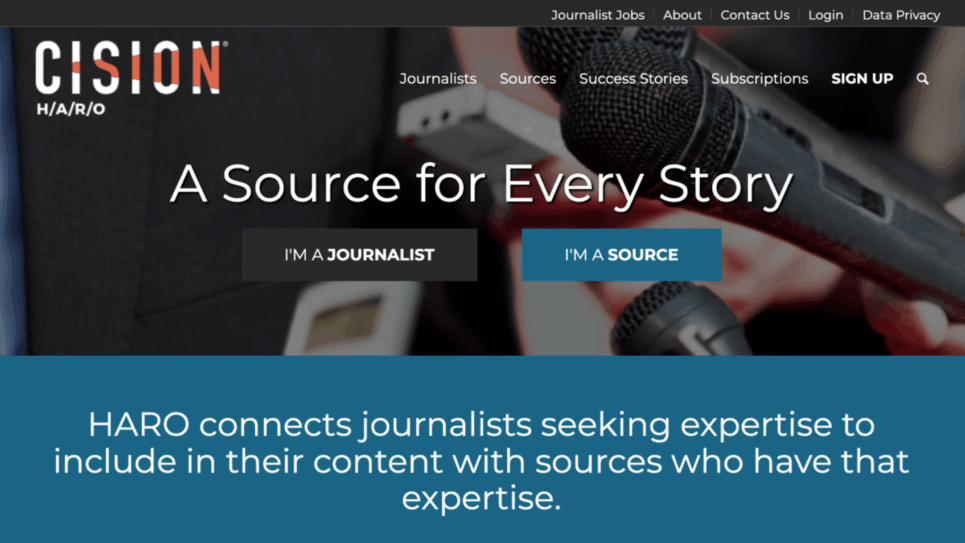HARO connects journalists with experts