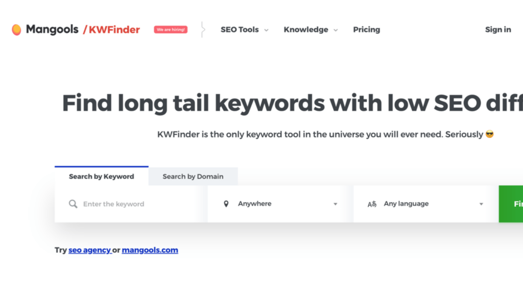 keyword finder tool