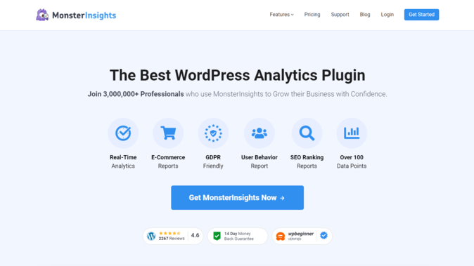 MonsterInsights WordPress analytics plugin