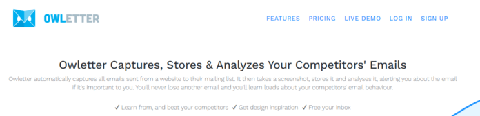 Owletter competitor analysis tool