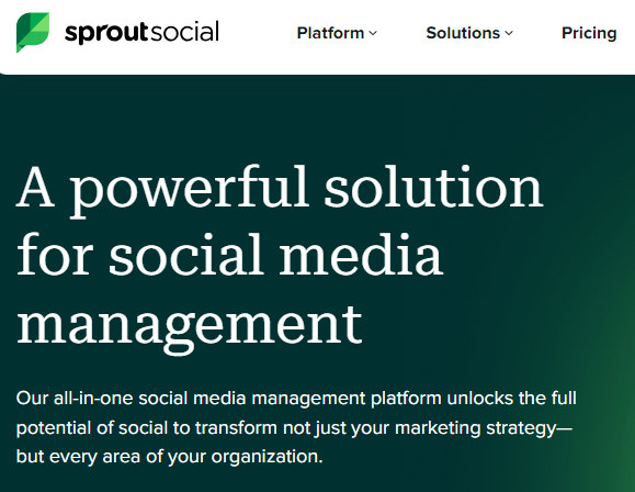 Sprout Social competitor analysis tool