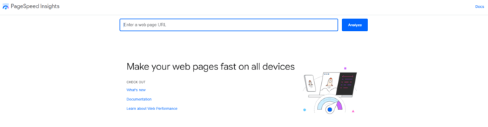 Google PageSpeed Insights tool