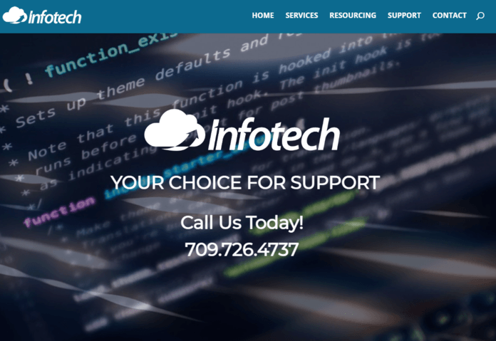 Infotech homepage