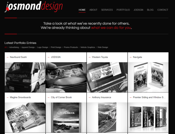 J.Osmond Design homepage