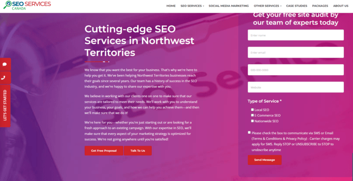 SEO Services Canada homepage