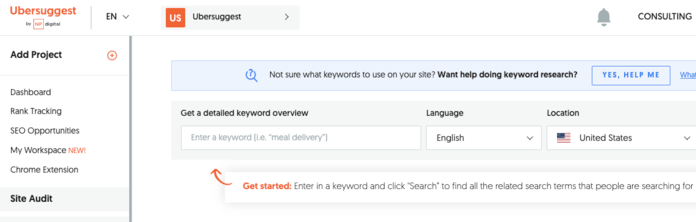 Ubersuggest is another ahrefs alternative