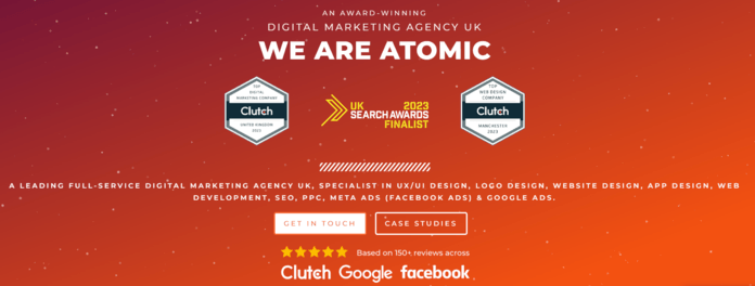 Atomic Digital Marketing homepage