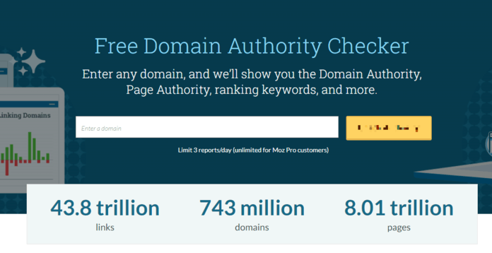 Moz domain authority checker