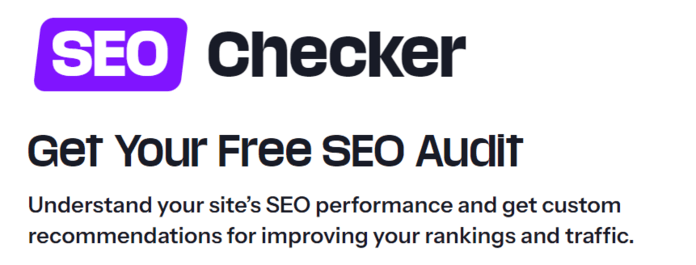 SEO Checker homepage