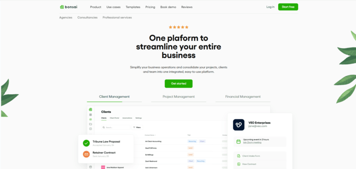 Bonsai best CRM for SEO