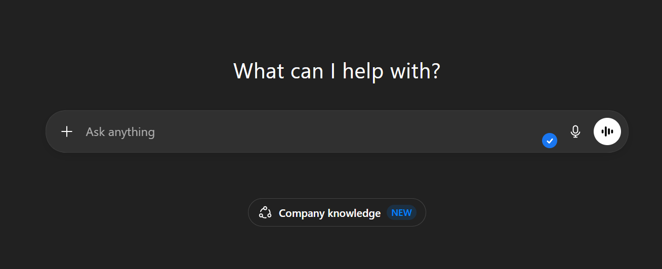 Search bar for ChatGPT