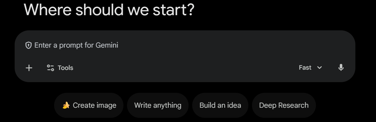 Gemini search experience