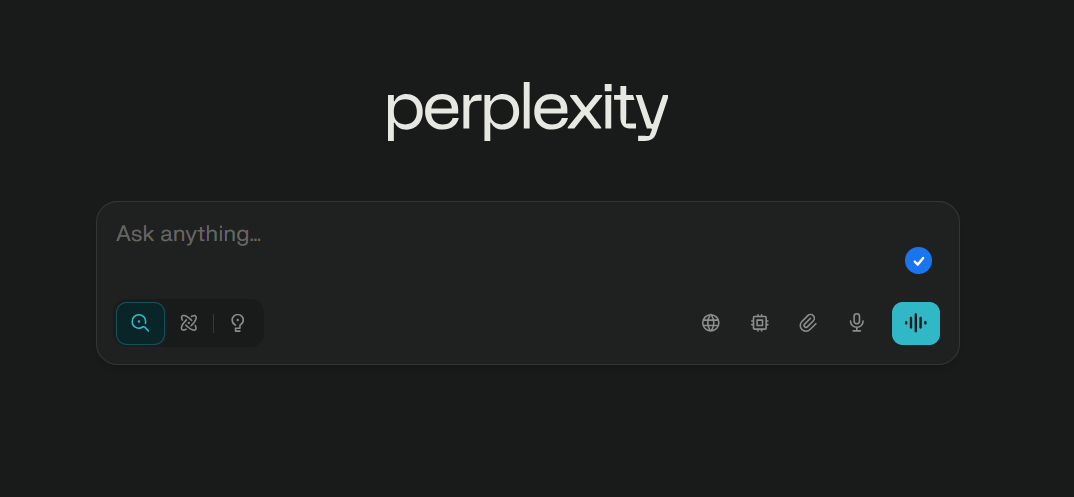 Perplexity search bar