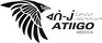 a screenshot of atigo media's logo