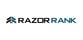 a logo for razor rank