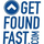a get found fast logo on a white background