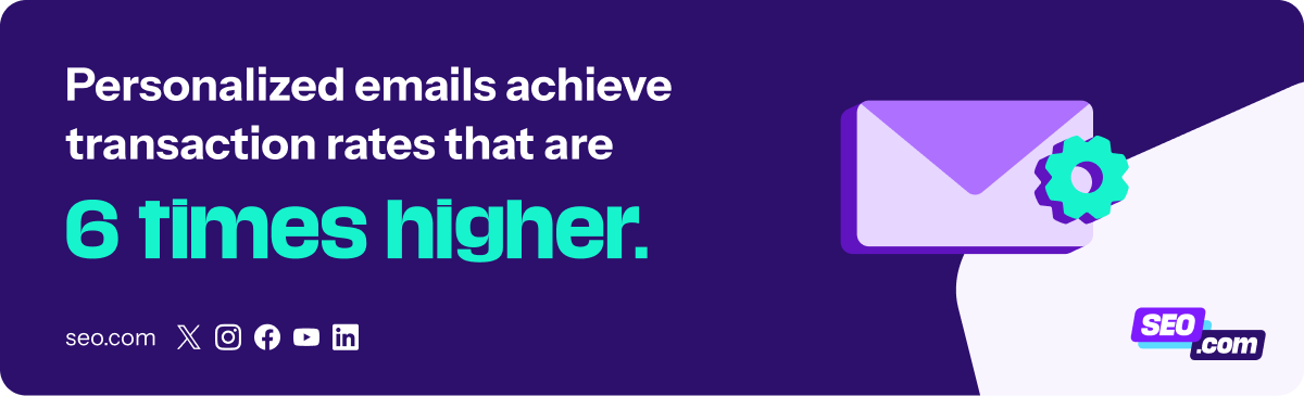 Personalized email statistic