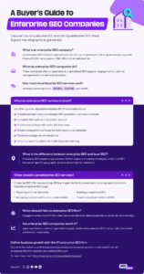 enterprise seo companies infographic