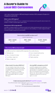local seo companies infographic
