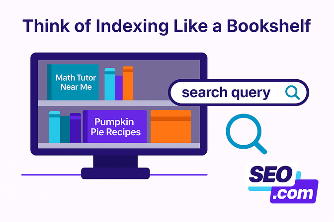 Analogy for how website indexing works