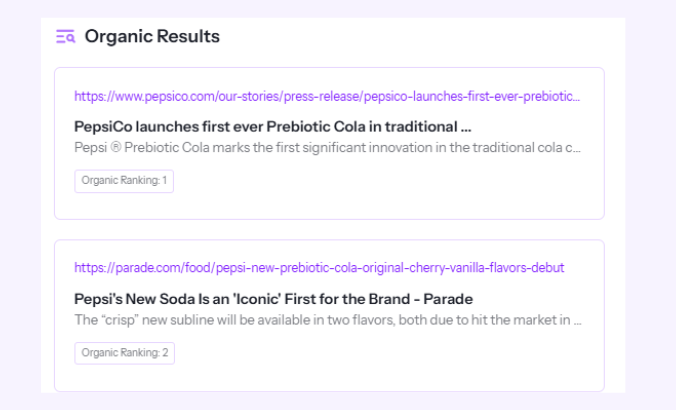 organic results