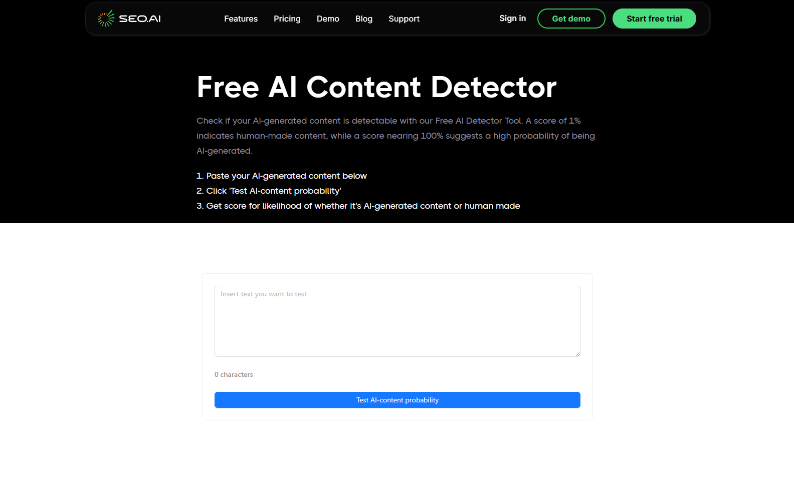 SEO AI detector