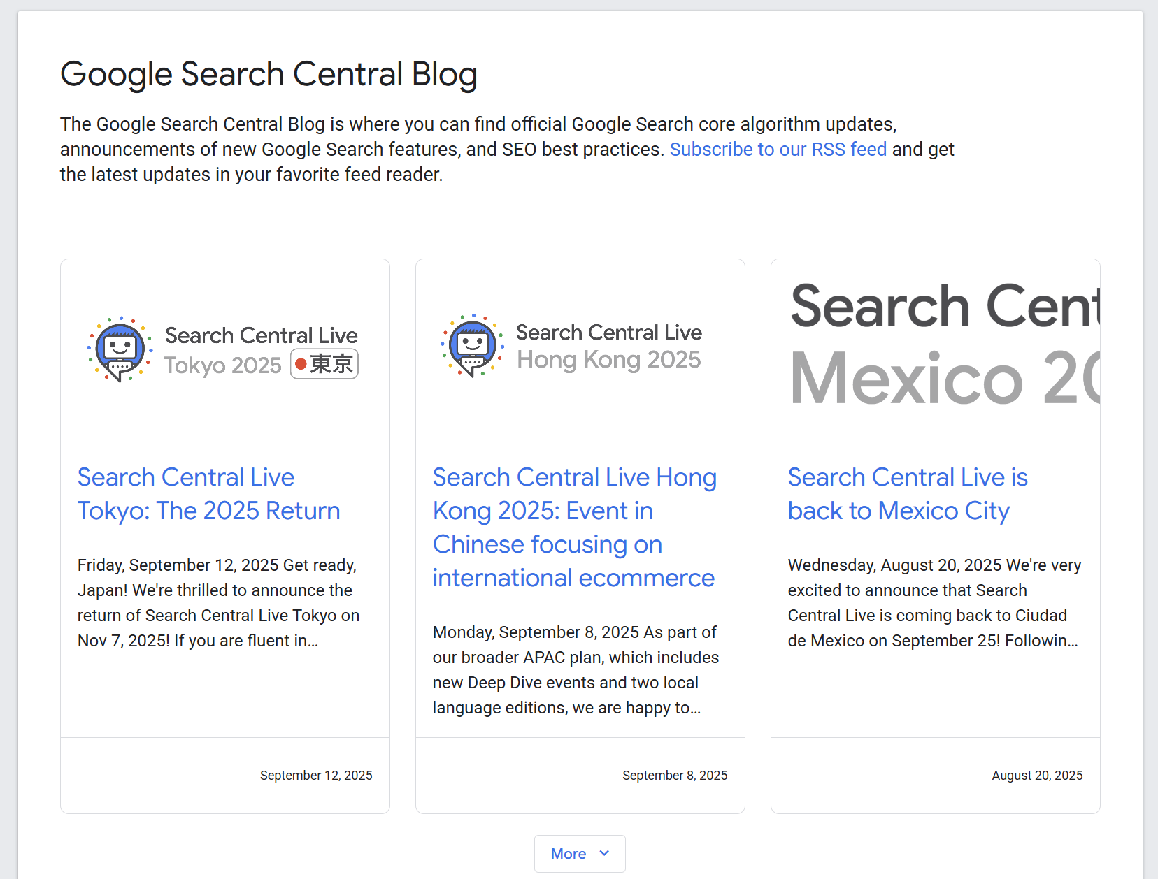 google search central