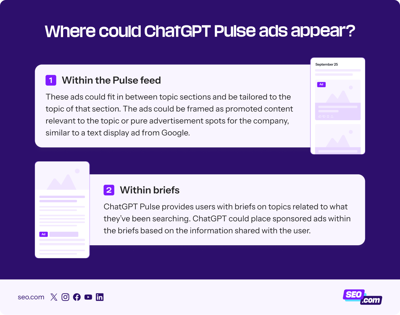 Places where ChatGPT ads could appear in Pulse