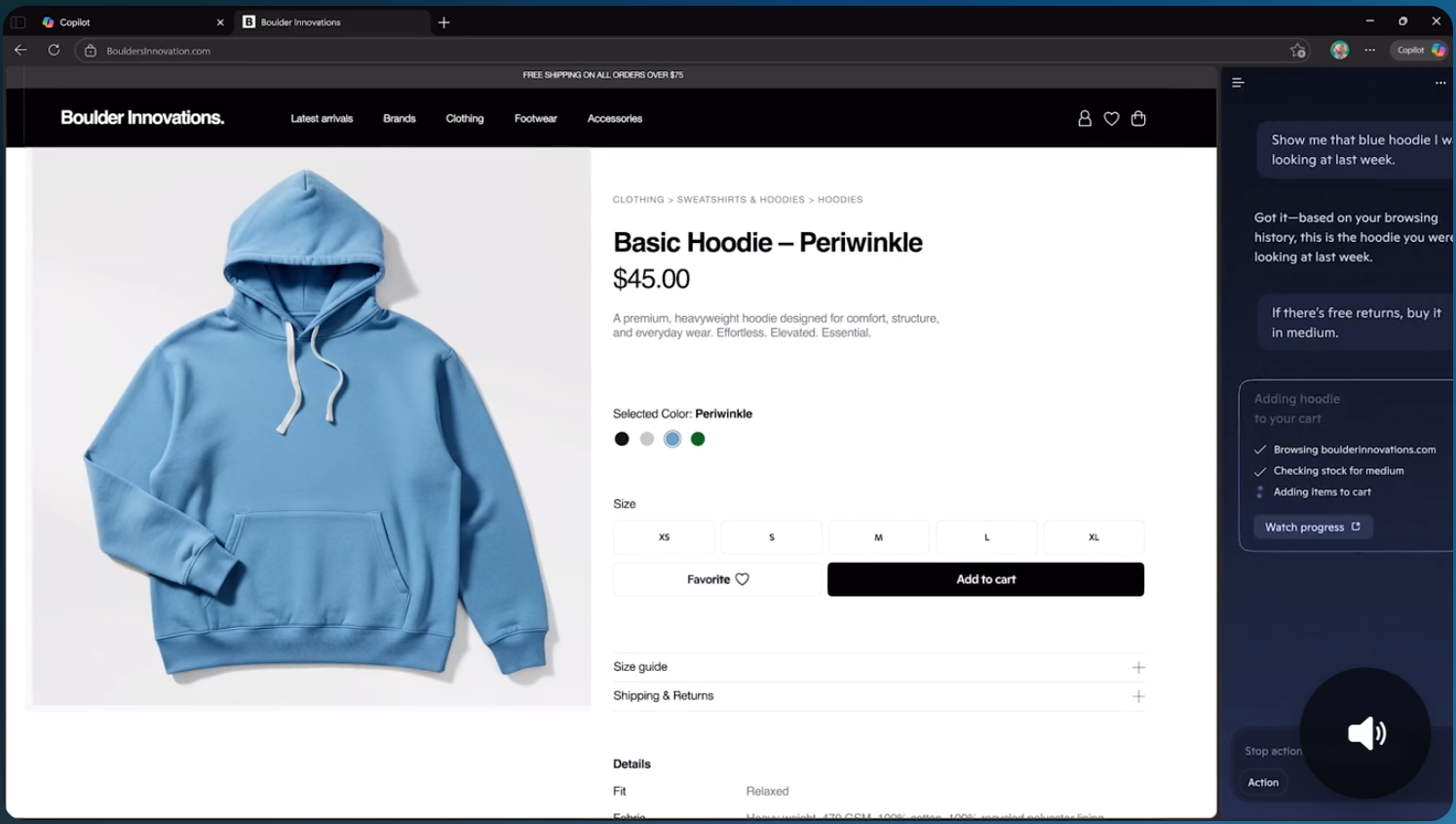 Copilot Mode on Microsoft Edge