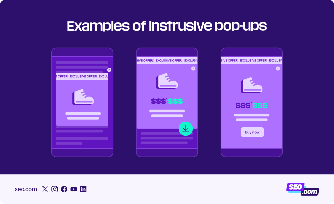 intrusive popups