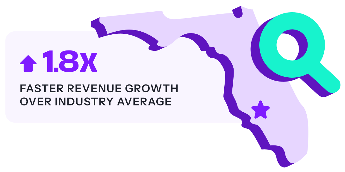 Image outline of Florida