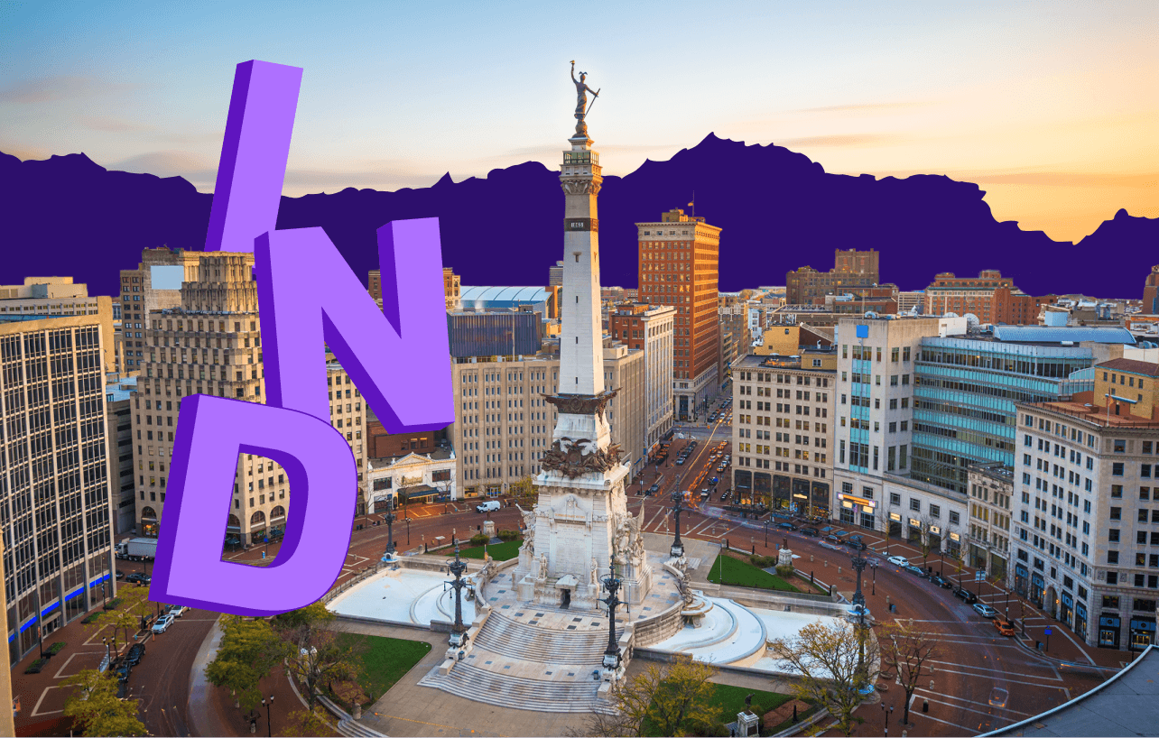 Indianapolis downtown view