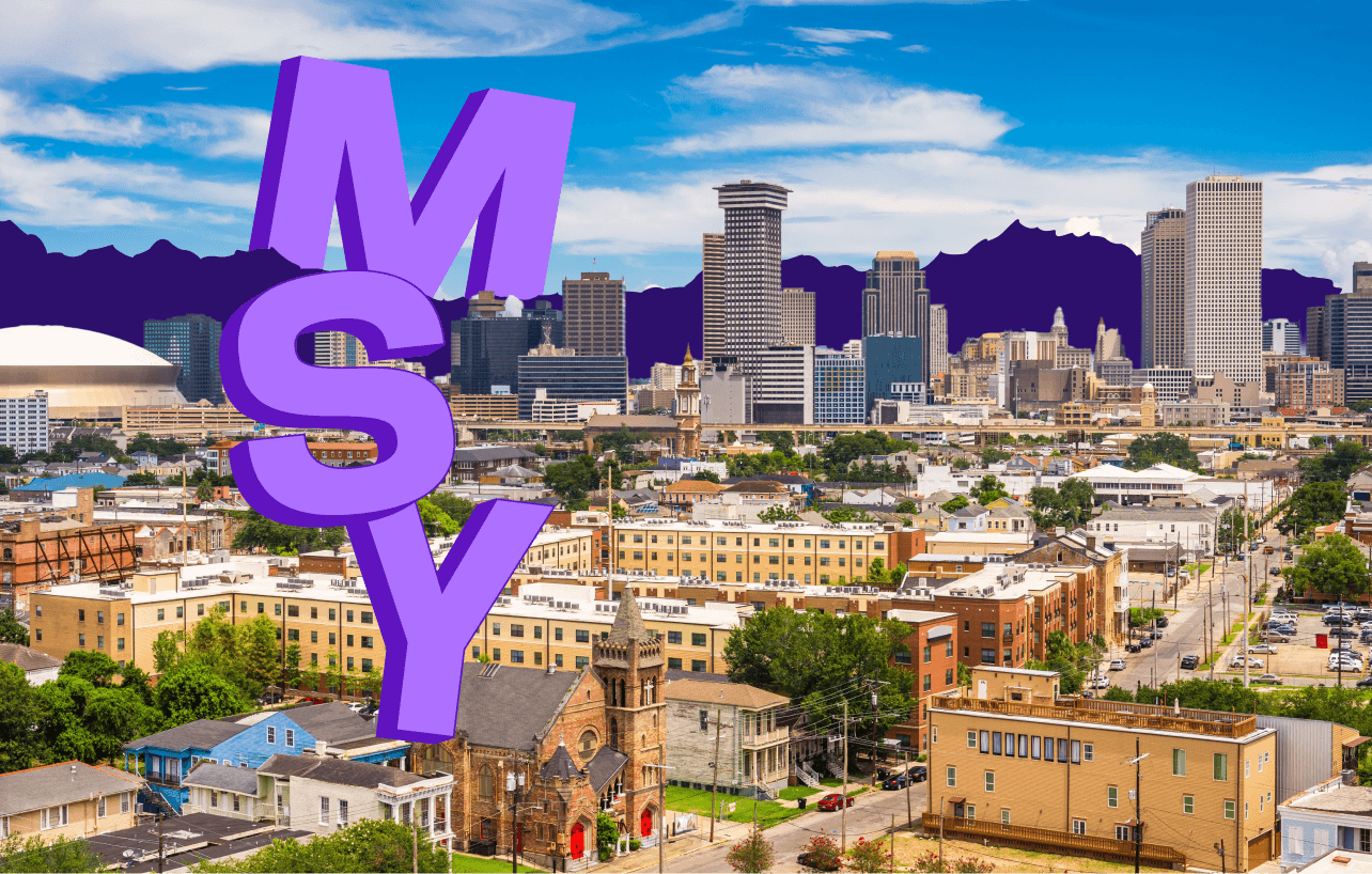 Skyline view of New Orleans