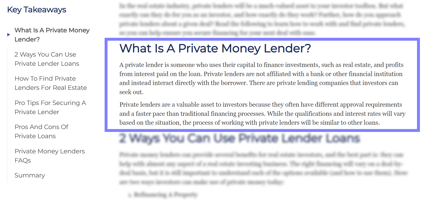 example of a direct and concise answer for ai overviews