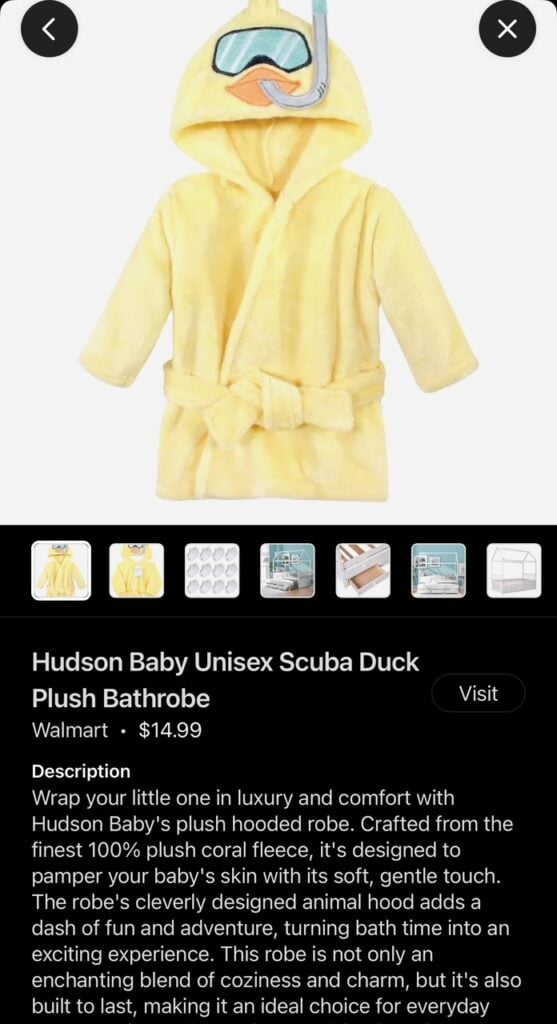 Product listing in ChatGPT