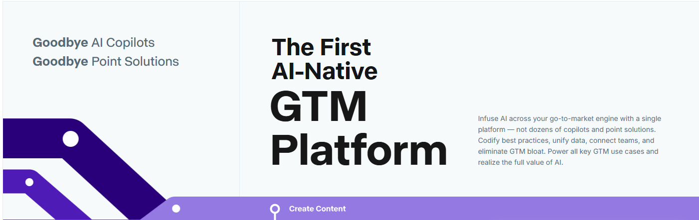 Homepage for Copy AI