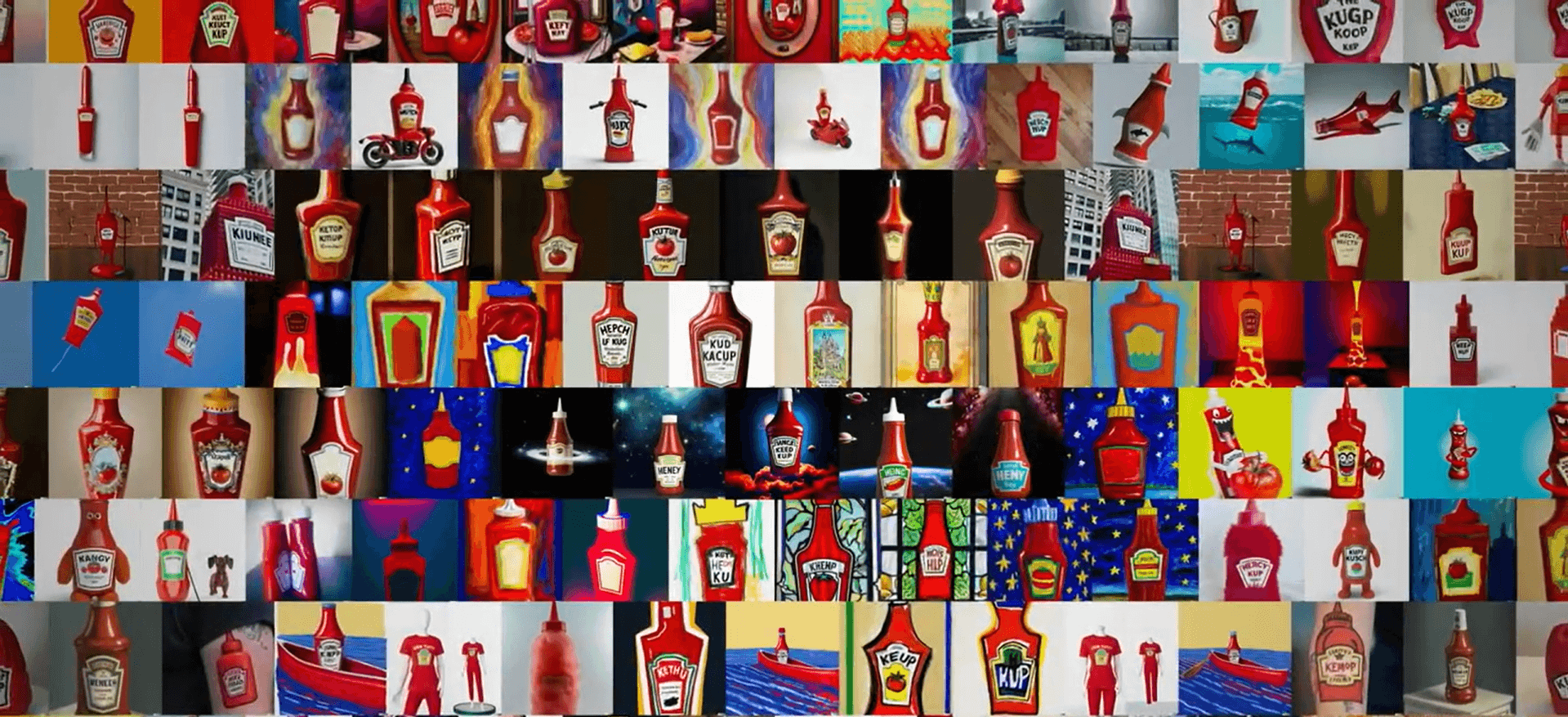 Heinz AI draw ketchup campaign